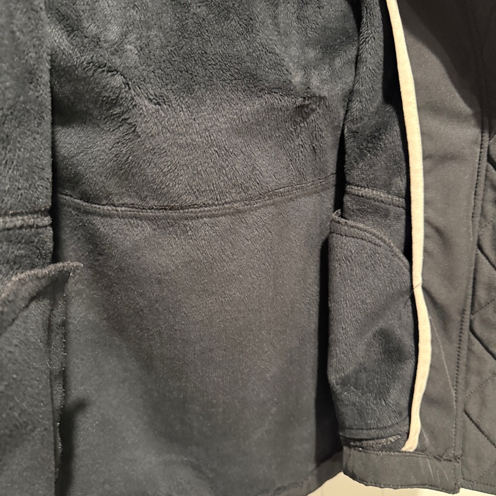 MICHAEL Michael Kors Girl Black Coat with Fur Lining - Picture 10 of 14